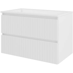 Saniselect Meubelset 80x46x54 cm Hoogglans Wit