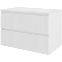 Saniselect Meubelset 80x46x54 cm Hoogglans Wit