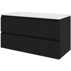 Saniselect Meubelset 100x46x54 cm Mat Zwart