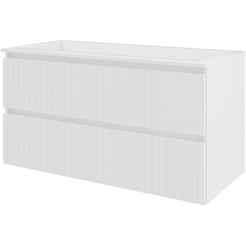 Saniselect Meubelset 100x46x54 cm Hoogglans Wit