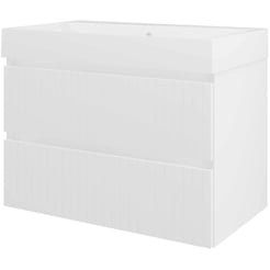Saniselect Meubelset 80x46x62 cm Hoogglans Wit