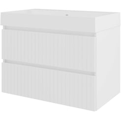 Saniselect Meubelset 80x46x62 cm Hoogglans Wit