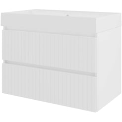 Saniselect Meubelset 80x46x62 cm Hoogglans Wit