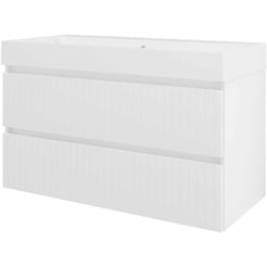 Saniselect Meubelset 100x46x62 cm Hoogglans Wit