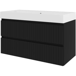Saniselect Meubelset 100x46x62 cm Mat Zwart