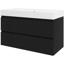 Saniselect Meubelset 100x46x62 cm Mat Zwart