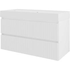 Saniselect Meubelset 100x46x62 cm Hoogglans Wit