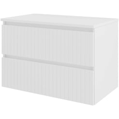 Saniselect Meubelset 80x46x55,2 cm Hoogglans Wit
