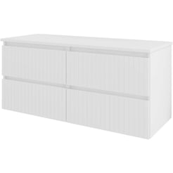 Saniselect Meubelset 120x46x55,2 cm Hoogglans Wit