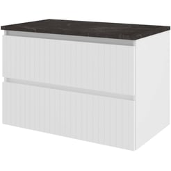 Saniselect Meubelset 80x46x54 cm Hoogglans Wit