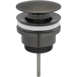 Saniselect Wastafelplug Afsluitbaar Geborsteld Zwart
