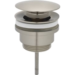 Ben Push Open Wastafelplug afsluitbaar RVS-Look