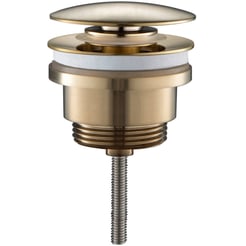Saniselect Wastafelplug Afsluitbaar Geborsteld Messing