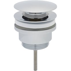 Ben Push Open Wastafelplug afsluitbaar Chroom
