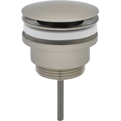 Saniselect Wastafelplug Altijd Open Geborsteld Nikkel