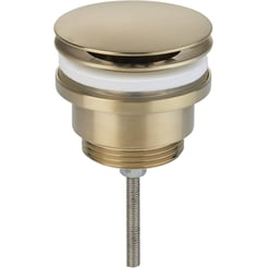 Saniselect Wastafelplug Altijd Open Geborsteld Messing
