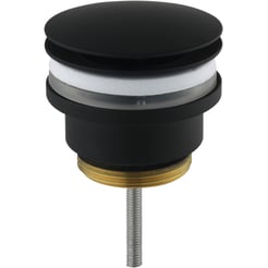 Saniselect Wastafelplug Altijd Open Mat Zwart