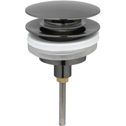 Saniselect Wastafelplug Afsluitbaar Geborsteld Zwart