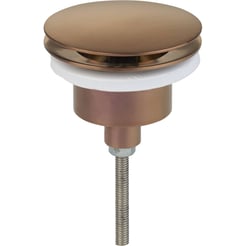 Saniselect Wastafelplug Altijd Open Geborsteld Koper