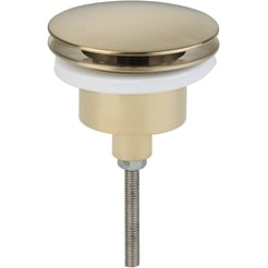 Saniselect Wastafelplug Altijd Open Geborsteld Messing
