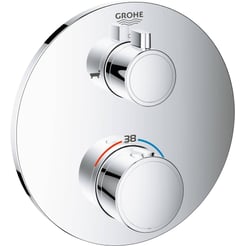 Grohe Grohtherm Afbouwdeel Thermostaat voor Douche en Bad Ø15,8x4,3 cm Chroom