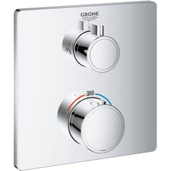 Grohe Grohtherm Opbouwdeel Thermostaat  Hoofd- en Handdouche 15.8x15.8x1 cm Chroom