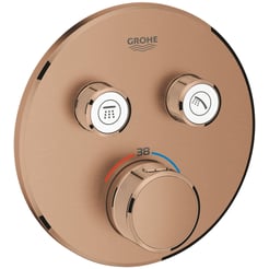 Grohtherm Smartcontrol Douche Opbouwdeel Rond Ø 15,8x4,3 cm Warm Sunset Geborsteld