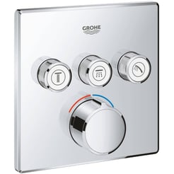 Grohe Smartcontrol Afdekset voor Douchekraan met omstel 3x vierkant Chroom