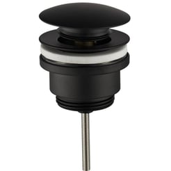 Saniselect Clickwaste 5/4 inch laagmodel Mat Zwart