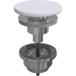 Saniselect Fonteinprogramma Afvoerplug Mat Wit