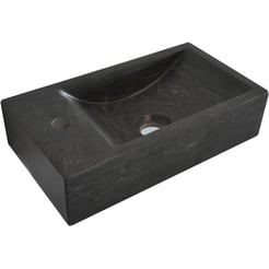 Ben Fontein 1 kraangat 36x18x9 cm Links Hardstenen Zwart
