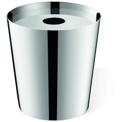 ZACK Lyos Opbergbakje met deksel hoog Zilver