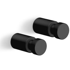 ZACK Aivo Handdoekhaken Groot set 2 stuks Zwart
