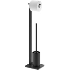 ZACK Carvo Toiletbutler 15x18x71,5 cm Zwart