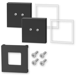 ZACK CARVO Wandhouder Voor Verlijming 4,2x4,2x0,4 cm Set 2 Stuks Zwart