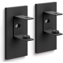 ZACK Linea Wandhouder 3x6 cm Zwart