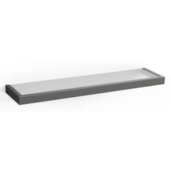 ZACK Linea Badkamerplank 46,5x3x13,2 cm Grafiet