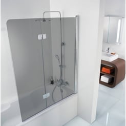 Ben Martino Badwand 2dlg R 114x140 cm Chroom Grijs Glas