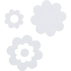 Sealskin Badbloem Antislip stickers Wit