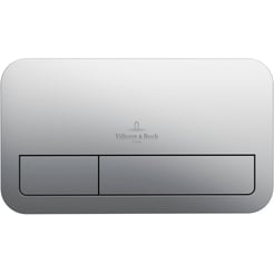 Villeroy &amp; Boch 2-knops bedieningsplaat Chroomlook (mat)