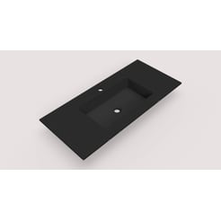 Ben Avira A1 Wastafel Akron 100,3x45x1,3 cm Negro