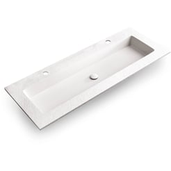 Ben Avira A1 Wastafel Akron 120,3x45x1,3 cm Blanco