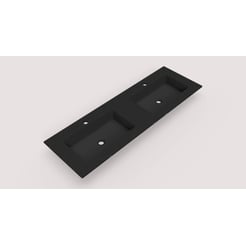 Ben Avira A1 Wastafel Akron 120,3x45x1,3 cm Negro