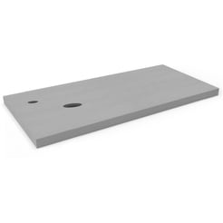 Ben Blad 1 sifon uitsp. Links Krg. Links 120x45x2 cm Grijs