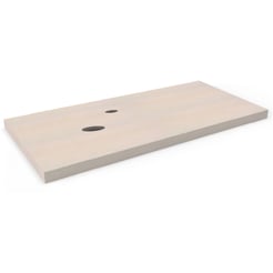 Ben Elina blad Beige 120x45x2 cm met 1 sifonuitsparing links en kraangat rechts