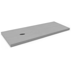 Ben blad beton 1 sifon uitsp. links zonder krg. 160x45x2 cm Grijs