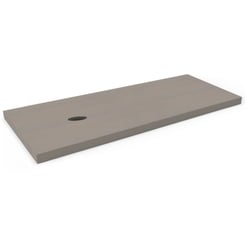 Ben blad beton 1 sifon uitsp. links zonder krg. 160x45x2 cm Zwart