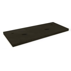 Ben blad beton 2 sifon uitsp. krg. buiten 160x45x2 cm Zwart