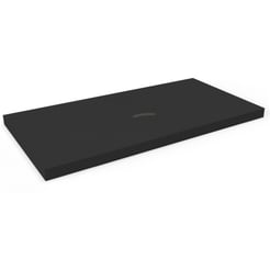 Ben Blad 1 sifon uitsp. zonder Krg. 100x45x2 cm Zwart