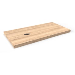 Ben Elina blad Naturel eiken 120x45x2 cm met 1 sifonuitsparing links zonder kraangat